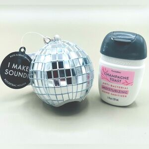 Bath & Body Works 🎶Musical Noise DISCO BALL PocketBac & Champagne Toast Hand Gel
